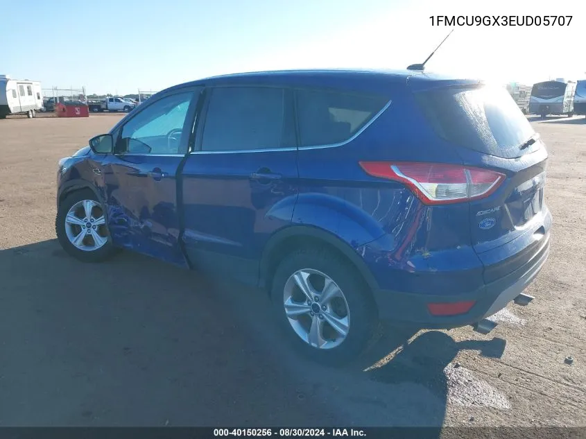 2014 Ford Escape Se VIN: 1FMCU9GX3EUD05707 Lot: 40150256