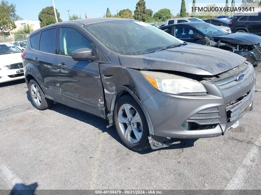 2014 Ford Escape Se VIN: 1FMCU0GX6EUA93641 Lot: 40158479