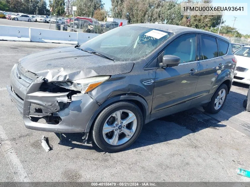 2014 Ford Escape Se VIN: 1FMCU0GX6EUA93641 Lot: 40158479