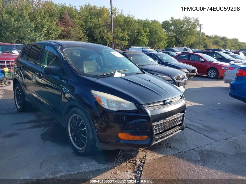 2014 Ford Escape S VIN: 1FMCU0F74EUC59298 Lot: 40159531