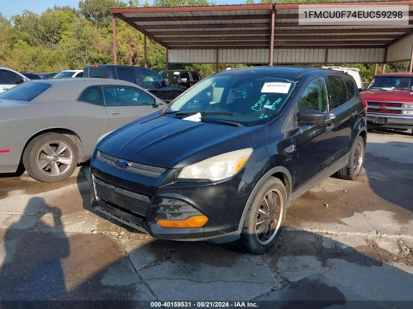 2014 Ford Escape S VIN: 1FMCU0F74EUC59298 Lot: 40159531