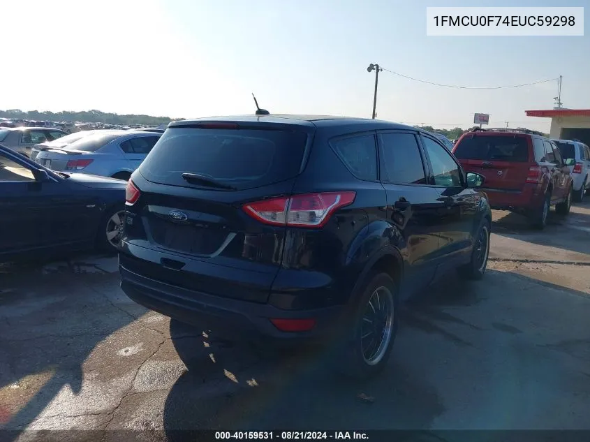 2014 Ford Escape S VIN: 1FMCU0F74EUC59298 Lot: 40159531