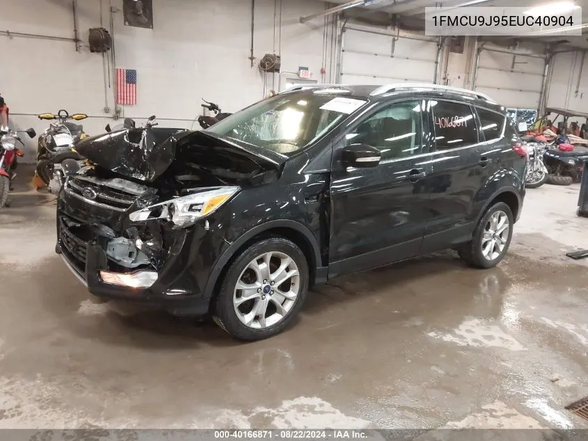 2014 Ford Escape Titanium VIN: 1FMCU9J95EUC40904 Lot: 40166871