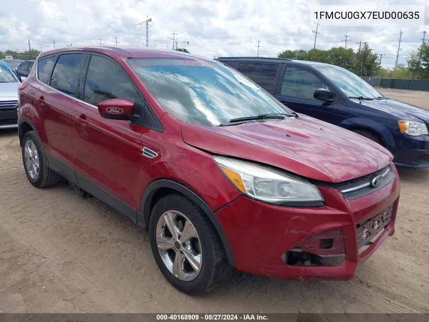 2014 Ford Escape Se VIN: 1FMCU0GX7EUD00635 Lot: 40168909