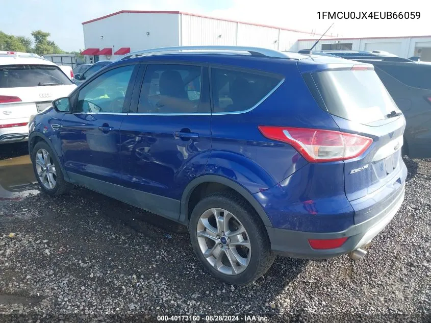 2014 Ford Escape Titanium VIN: 1FMCU0JX4EUB66059 Lot: 40173160