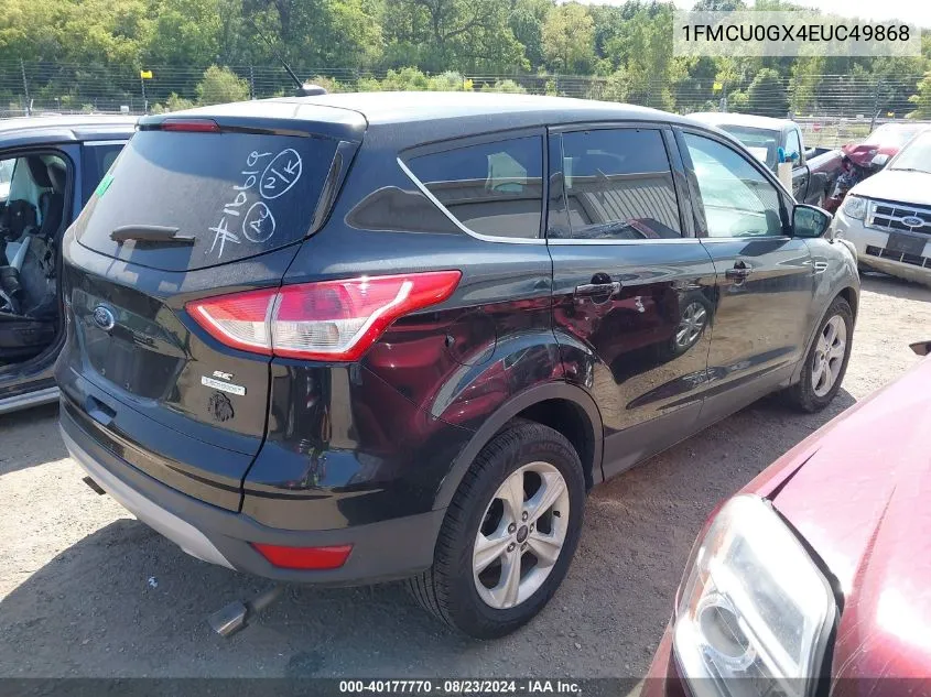 2014 Ford Escape Se VIN: 1FMCU0GX4EUC49868 Lot: 40177770