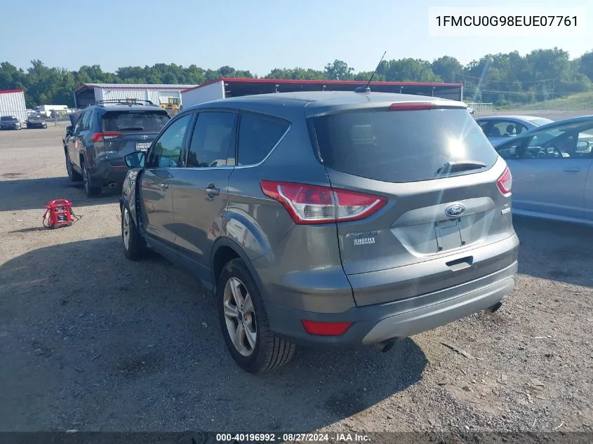 2014 Ford Escape Se VIN: 1FMCU0G98EUE07761 Lot: 40196992