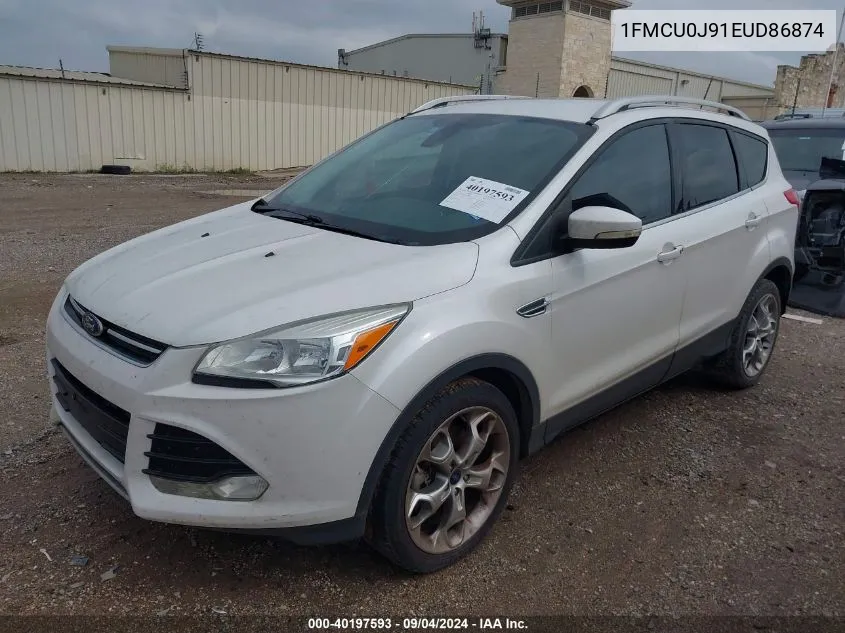 1FMCU0J91EUD86874 2014 Ford Escape Titanium