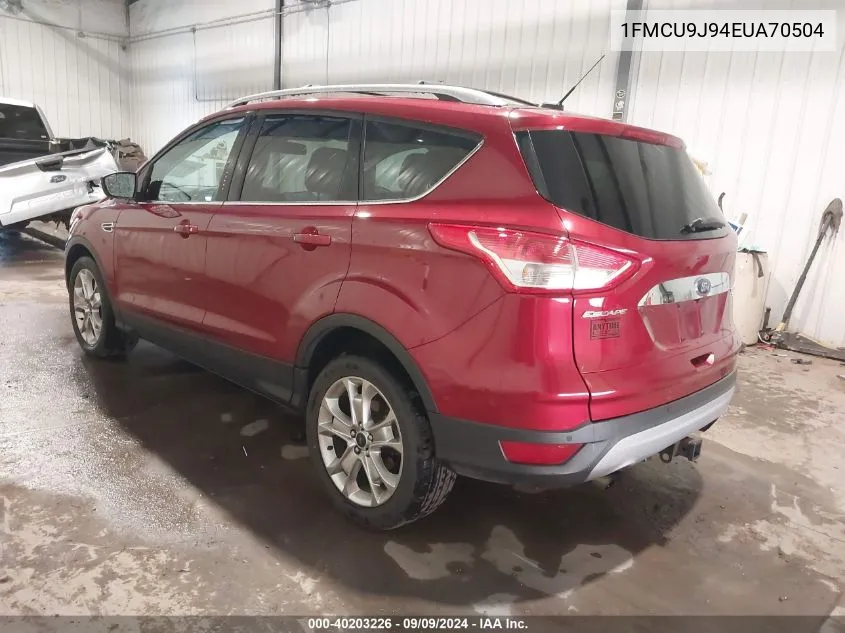 1FMCU9J94EUA70504 2014 Ford Escape Titanium