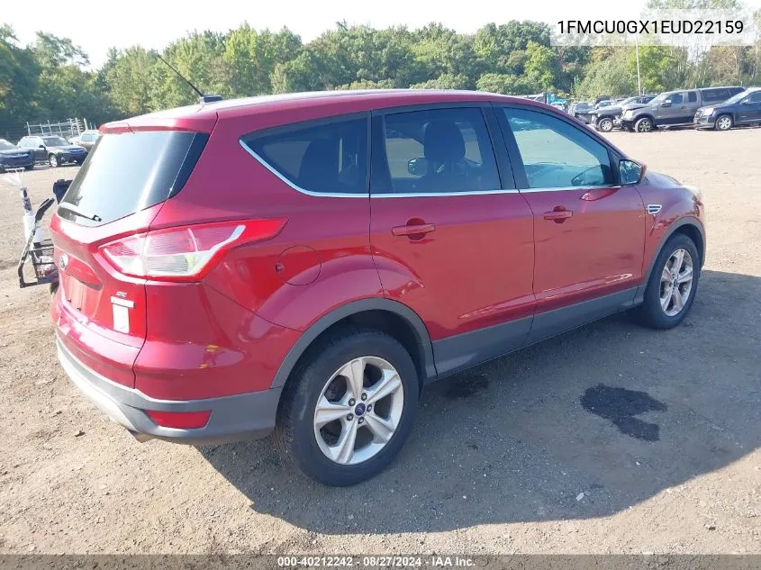 2014 Ford Escape Se VIN: 1FMCU0GX1EUD22159 Lot: 40212242