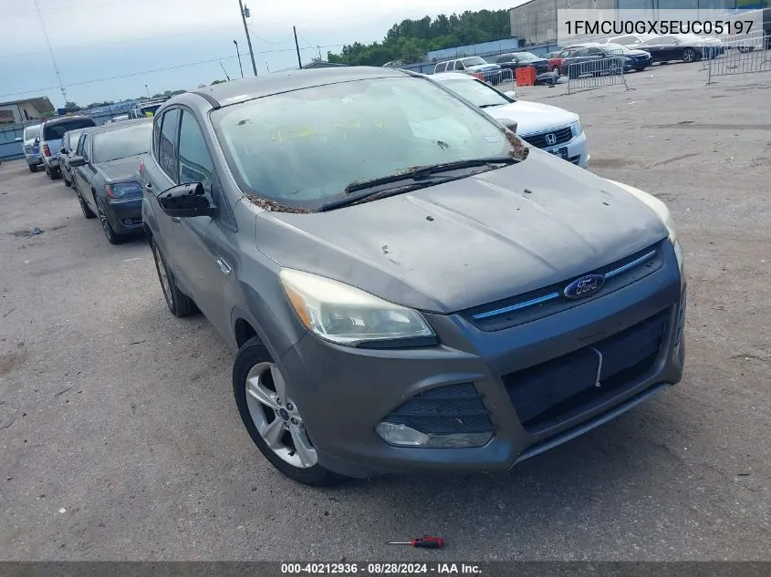 2014 Ford Escape Se VIN: 1FMCU0GX5EUC05197 Lot: 40212936