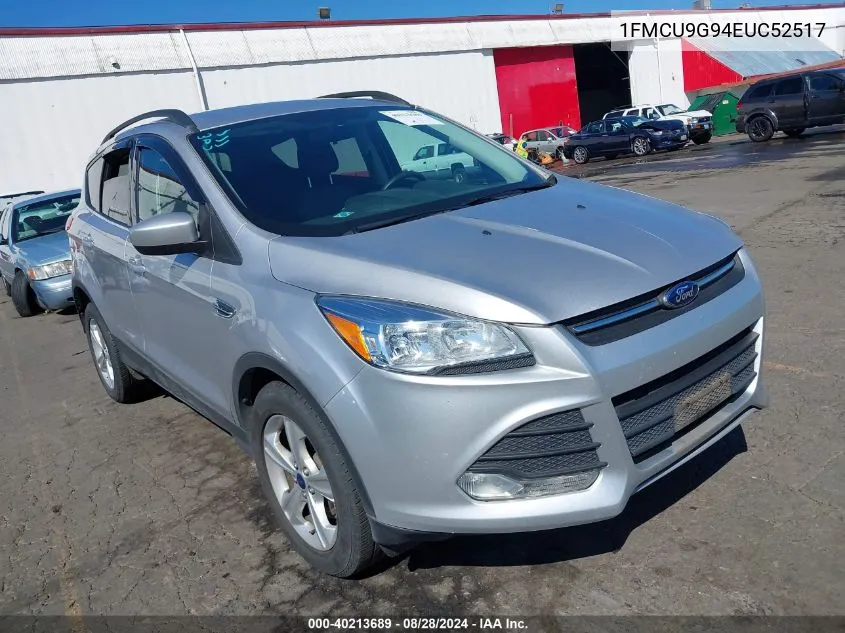 2014 Ford Escape Se VIN: 1FMCU9G94EUC52517 Lot: 40213689