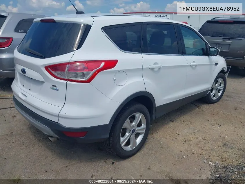 1FMCU9GX8EUA78952 2014 Ford Escape Se