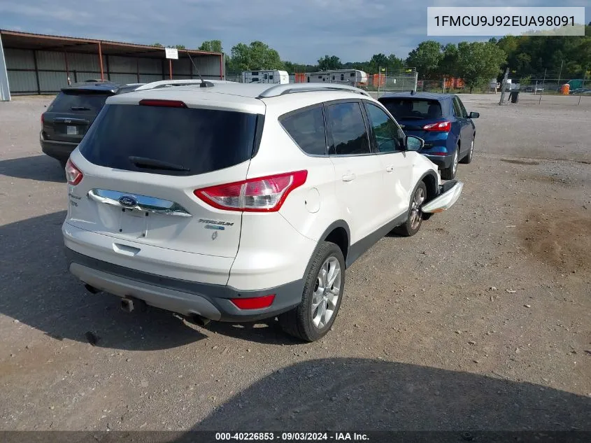 1FMCU9J92EUA98091 2014 Ford Escape Titanium