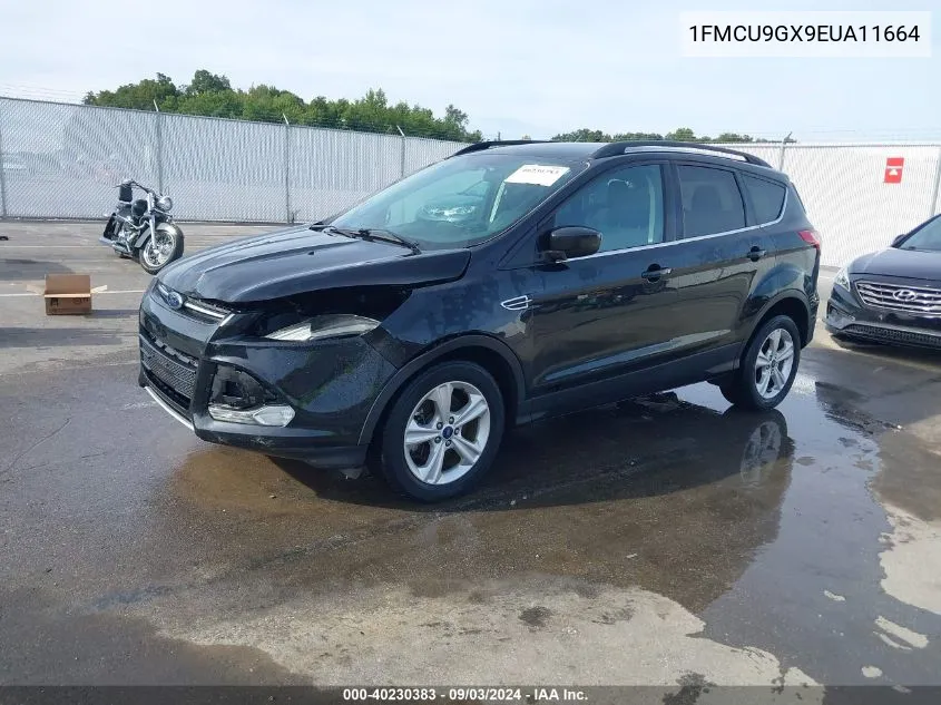 2014 Ford Escape Se VIN: 1FMCU9GX9EUA11664 Lot: 40230383