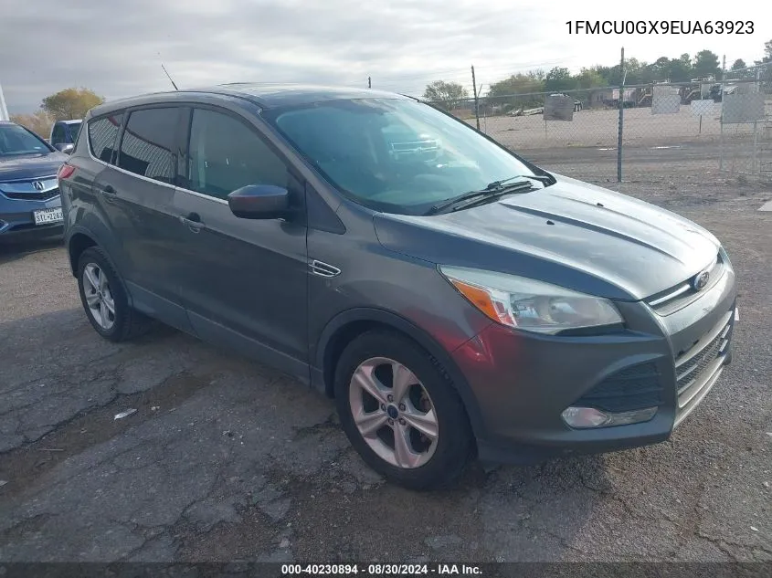 2014 Ford Escape Se VIN: 1FMCU0GX9EUA63923 Lot: 40230894