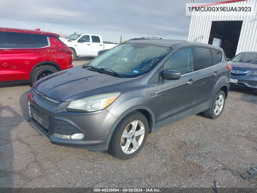 2014 Ford Escape Se VIN: 1FMCU0GX9EUA63923 Lot: 40230894