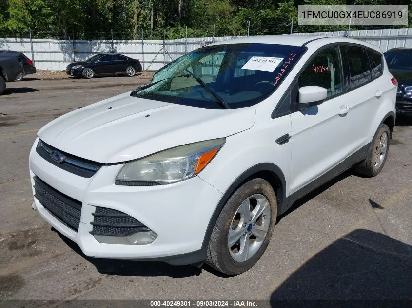 2014 Ford Escape Se VIN: 1FMCU0GX4EUC86919 Lot: 40249301