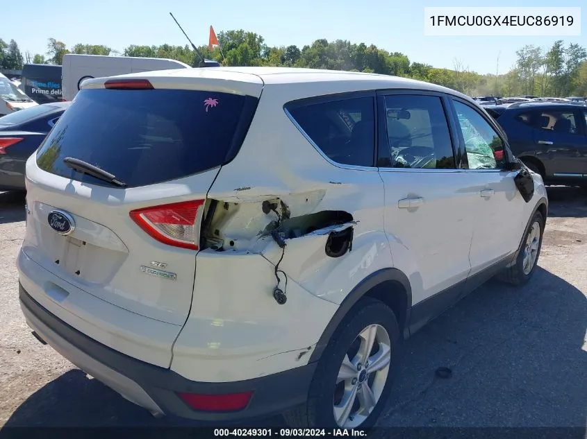 2014 Ford Escape Se VIN: 1FMCU0GX4EUC86919 Lot: 40249301