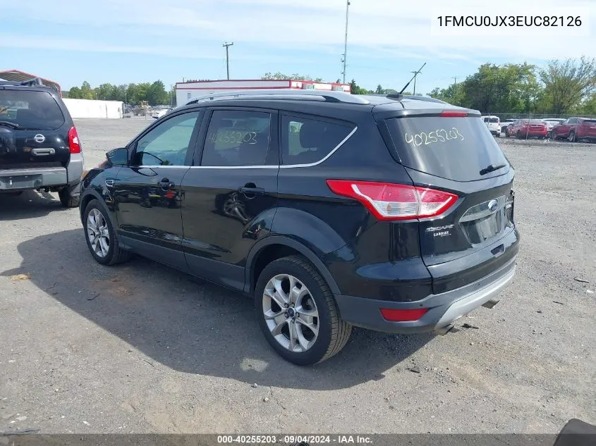 2014 Ford Escape Titanium VIN: 1FMCU0JX3EUC82126 Lot: 40255203