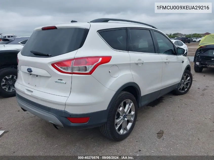 1FMCU0G9XEUA29216 2014 Ford Escape Se