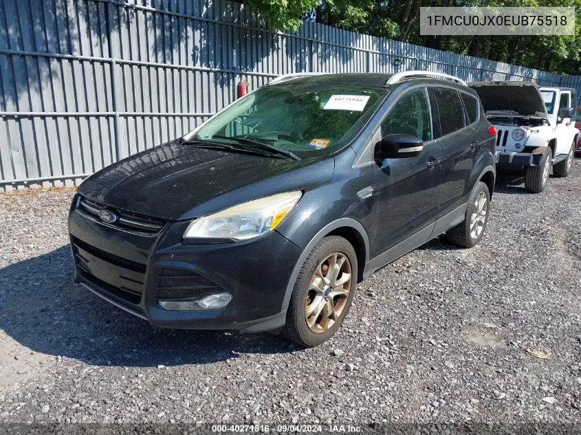 2014 Ford Escape Titanium VIN: 1FMCU0JX0EUB75518 Lot: 40271816