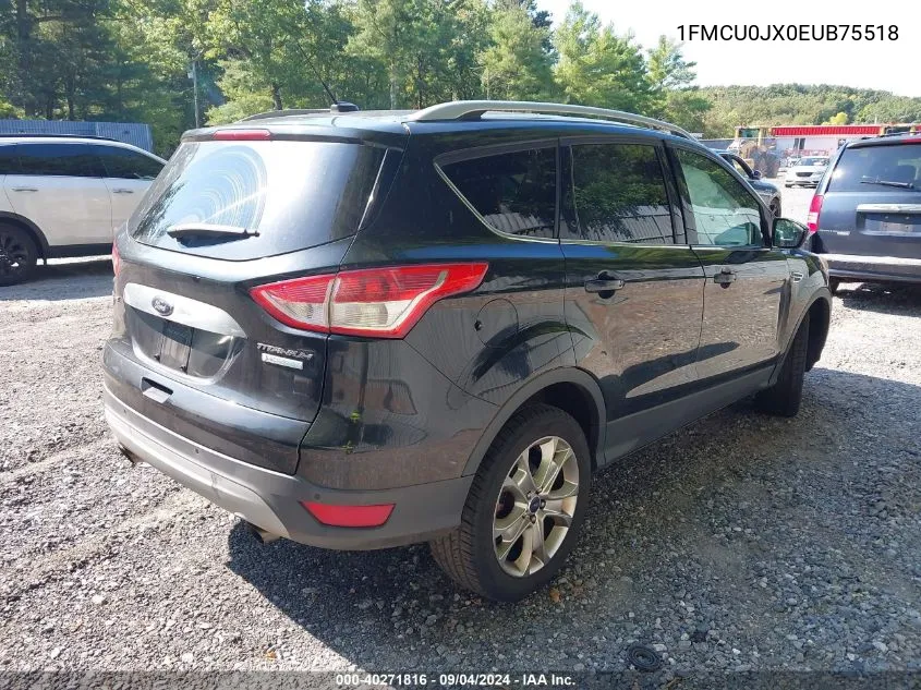 2014 Ford Escape Titanium VIN: 1FMCU0JX0EUB75518 Lot: 40271816