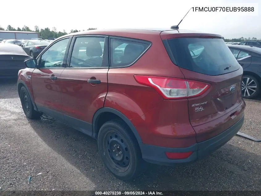 2014 Ford Escape S VIN: 1FMCU0F70EUB95888 Lot: 40275238