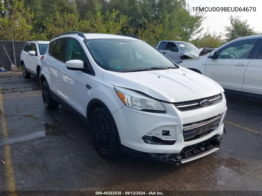 1FMCU0G98EUD64670 2014 Ford Escape Se