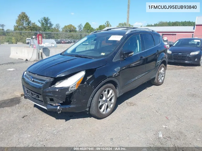 2014 Ford Escape Titanium VIN: 1FMCU0J95EUB93840 Lot: 40287645