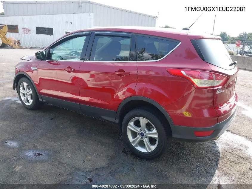 2014 Ford Escape Se VIN: 1FMCU0GX1EUD22081 Lot: 40287892