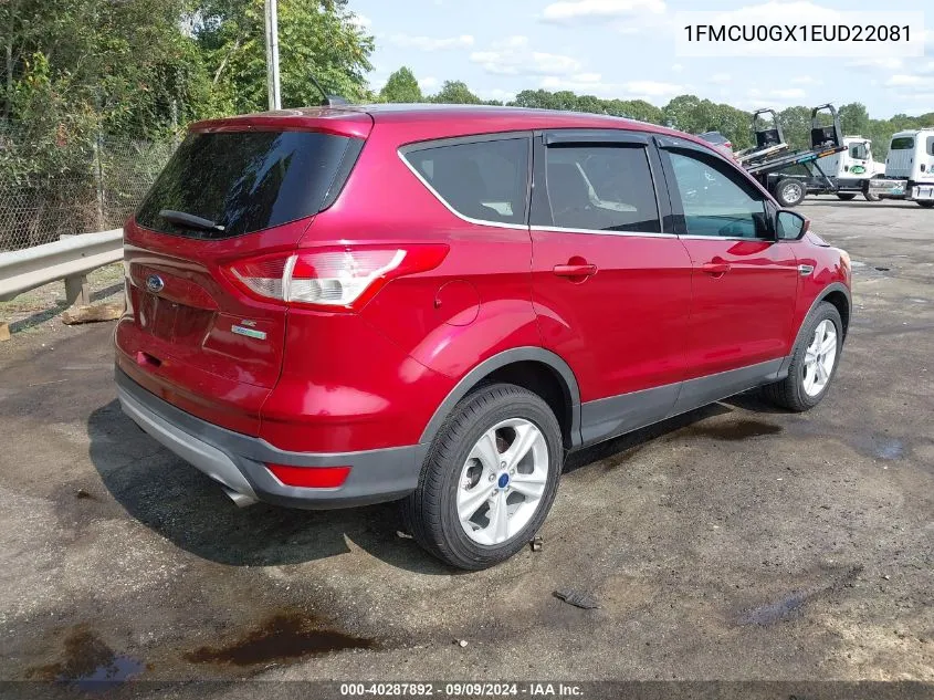 2014 Ford Escape Se VIN: 1FMCU0GX1EUD22081 Lot: 40287892