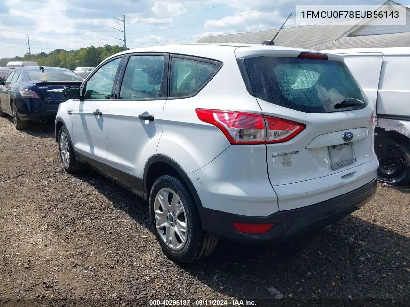 2014 Ford Escape S VIN: 1FMCU0F78EUB56143 Lot: 40296187