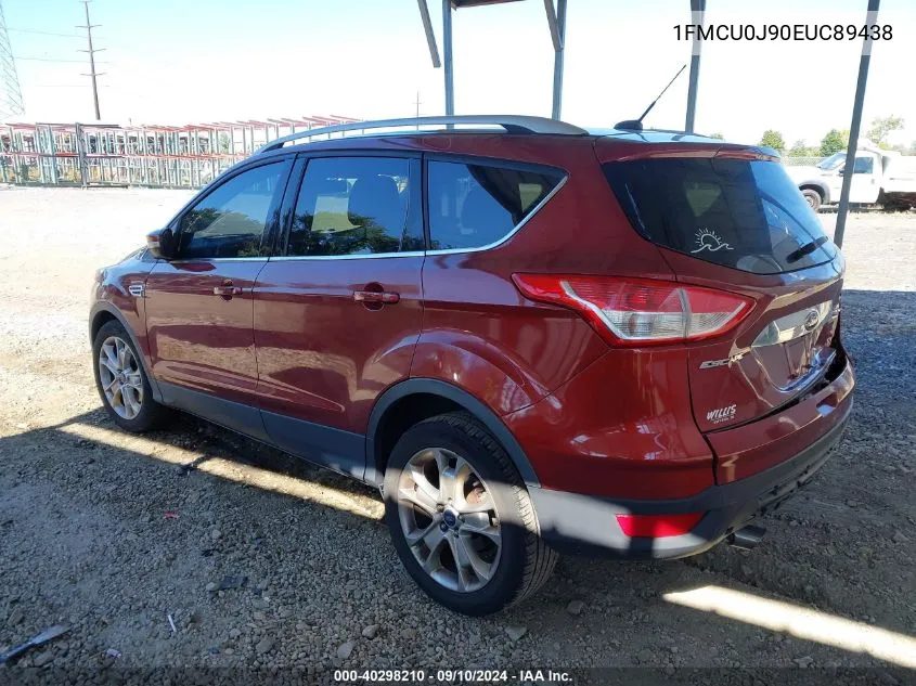 2014 Ford Escape Titanium VIN: 1FMCU0J90EUC89438 Lot: 40298210