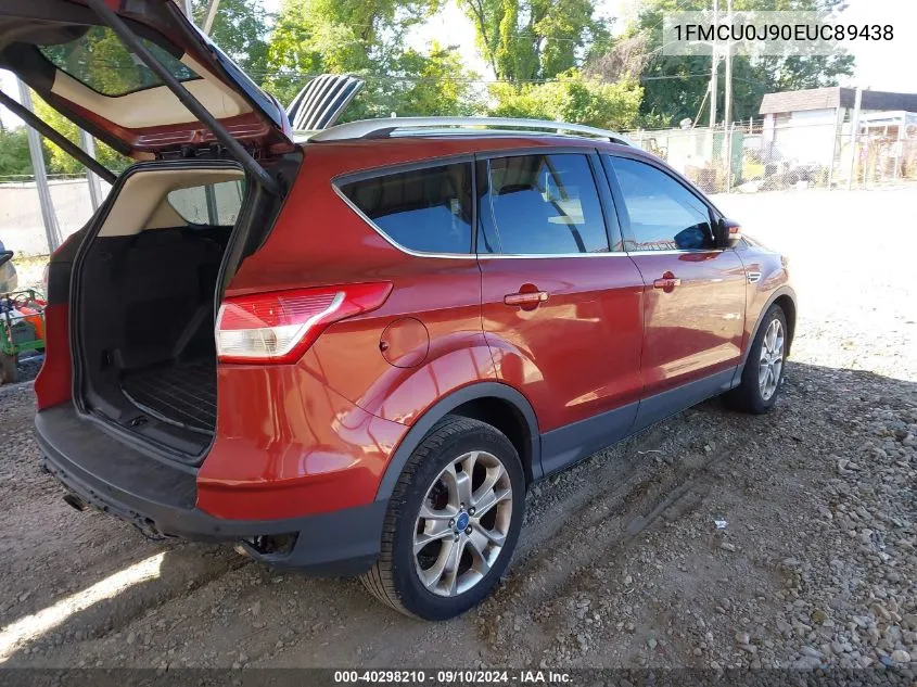 2014 Ford Escape Titanium VIN: 1FMCU0J90EUC89438 Lot: 40298210