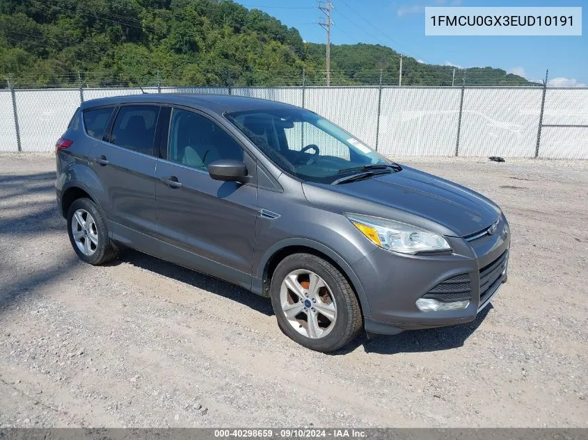 2014 Ford Escape Se VIN: 1FMCU0GX3EUD10191 Lot: 40298659