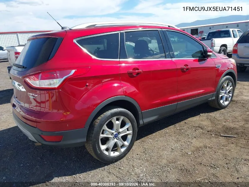 1FMCU9JX5EUA71451 2014 Ford Escape Titanium