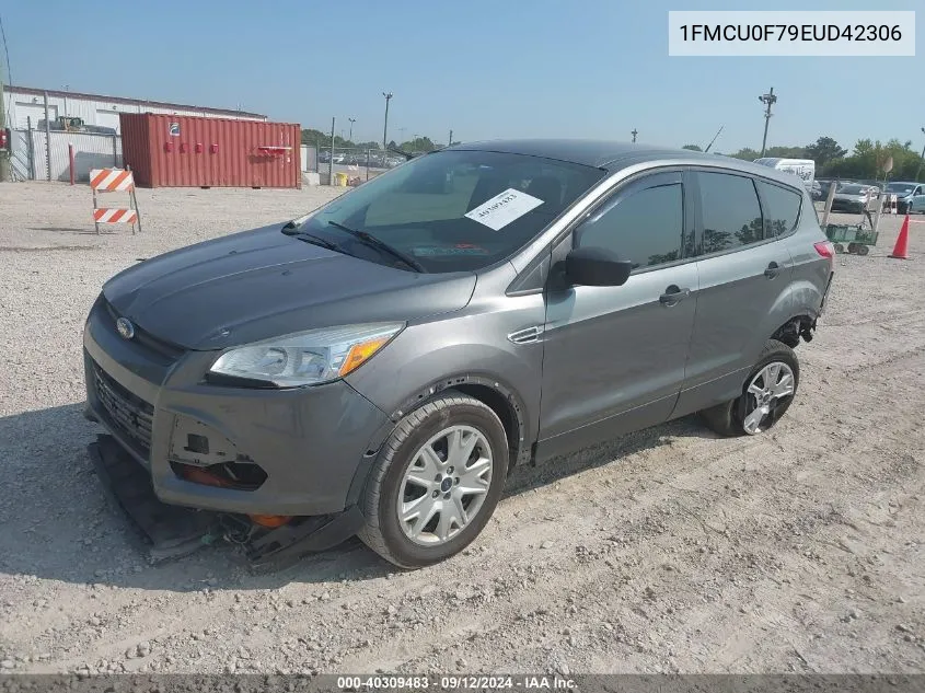 2014 Ford Escape S VIN: 1FMCU0F79EUD42306 Lot: 40309483