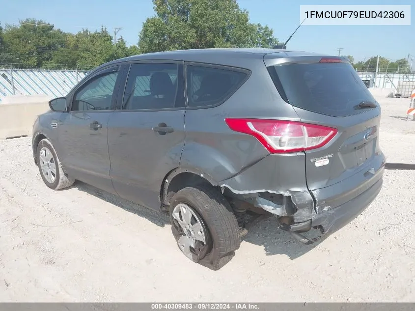 2014 Ford Escape S VIN: 1FMCU0F79EUD42306 Lot: 40309483