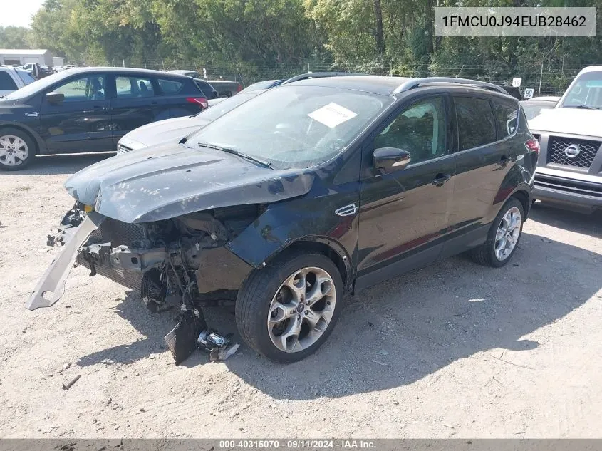 2014 Ford Escape Titanium VIN: 1FMCU0J94EUB28462 Lot: 40315070