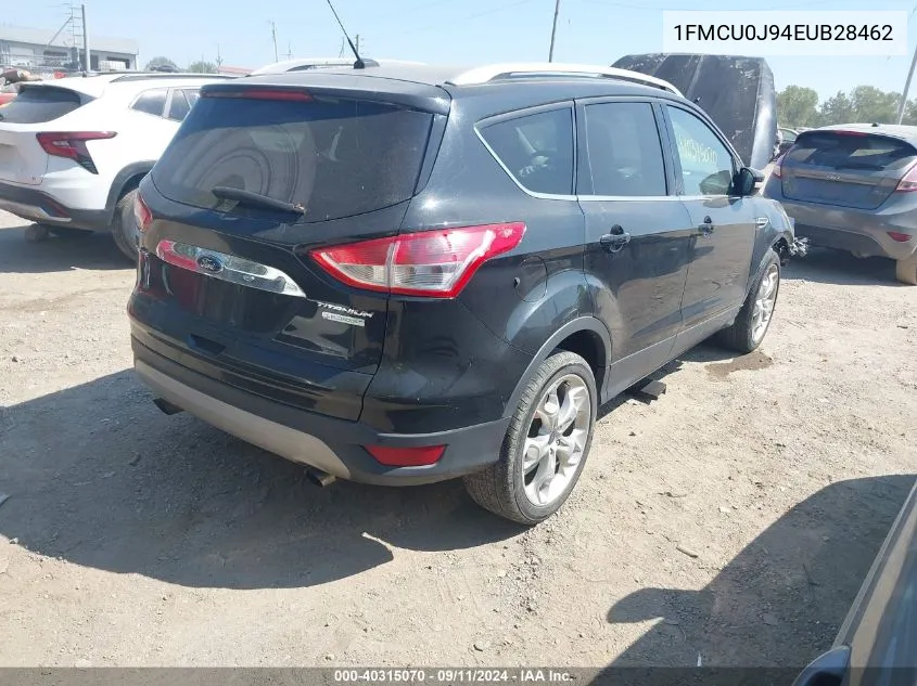 2014 Ford Escape Titanium VIN: 1FMCU0J94EUB28462 Lot: 40315070