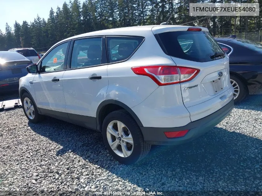 2014 Ford Escape S VIN: 1FMCU0F7XEUE54080 Lot: 40315809