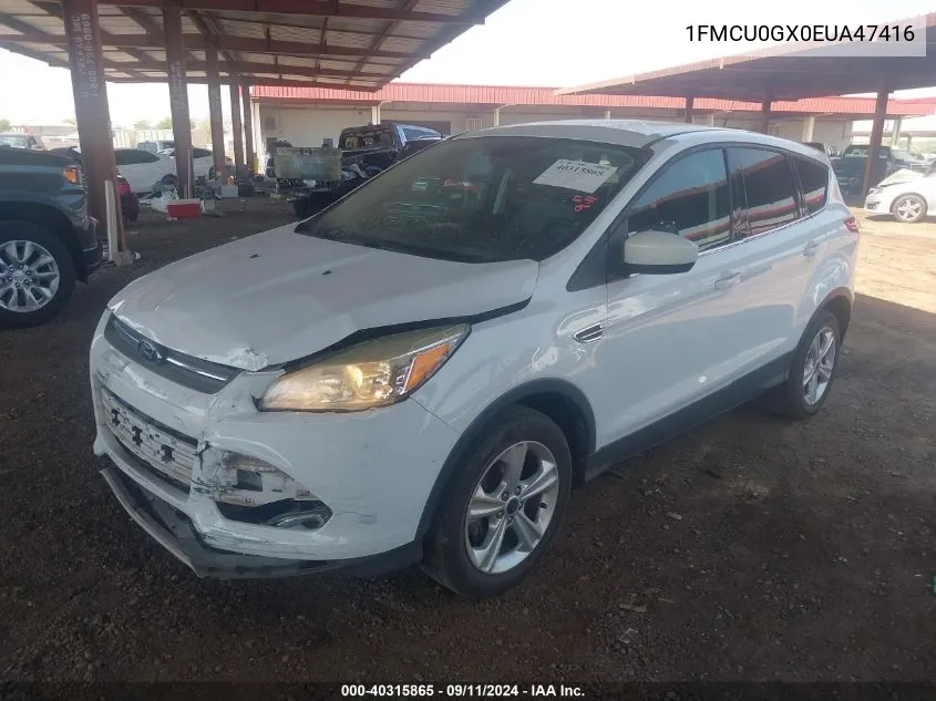 2014 Ford Escape Se VIN: 1FMCU0GX0EUA47416 Lot: 40315865