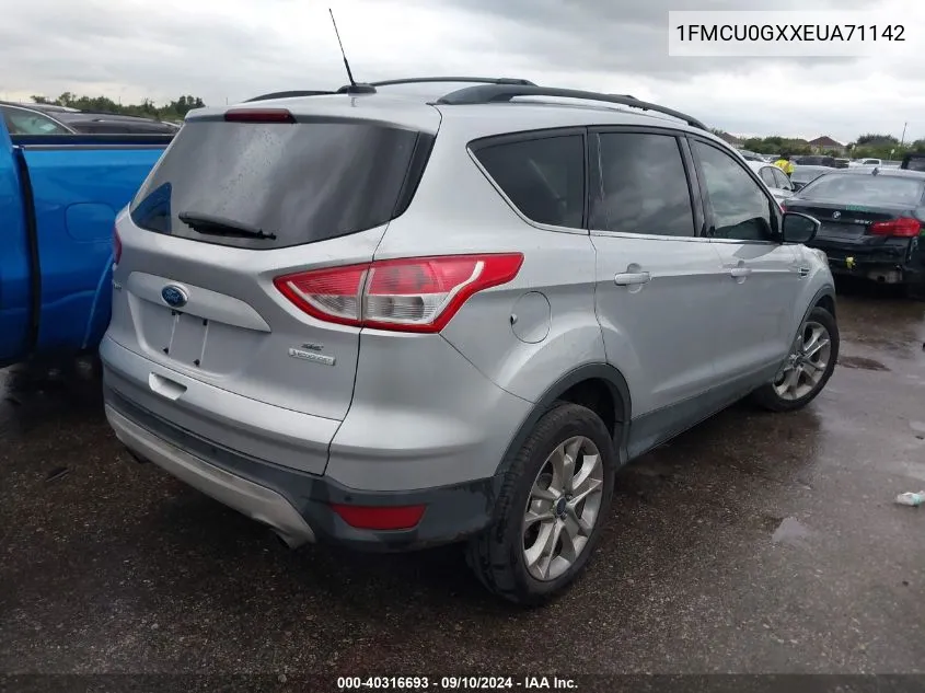 2014 Ford Escape Se VIN: 1FMCU0GXXEUA71142 Lot: 40316693