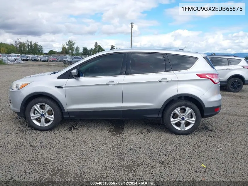 2014 Ford Escape Se VIN: 1FMCU9GX2EUB65875 Lot: 40318056