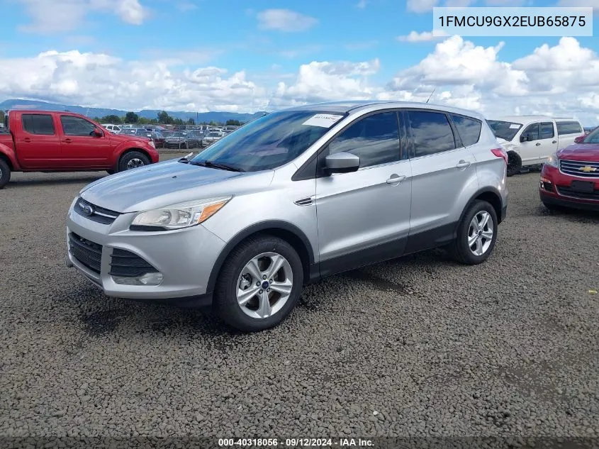 2014 Ford Escape Se VIN: 1FMCU9GX2EUB65875 Lot: 40318056