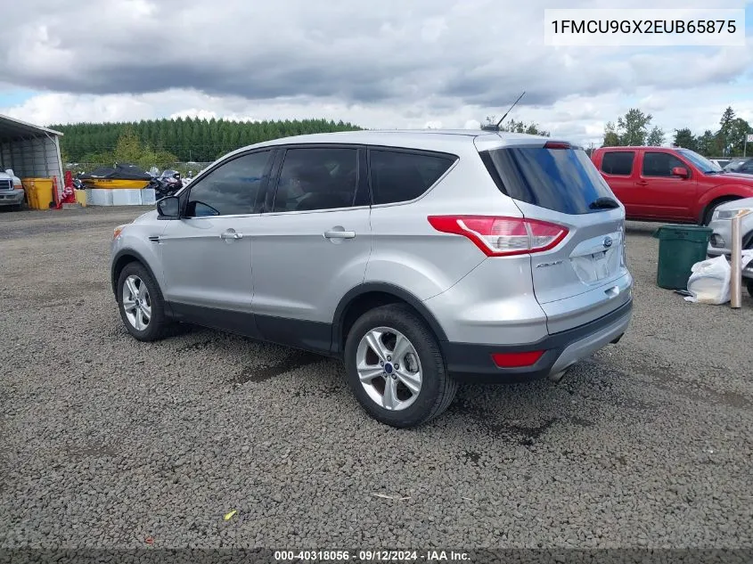 2014 Ford Escape Se VIN: 1FMCU9GX2EUB65875 Lot: 40318056