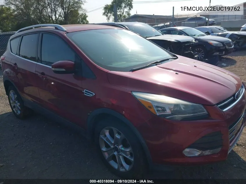 2014 Ford Escape Titanium VIN: 1FMCU0JX2EUC19762 Lot: 40318094