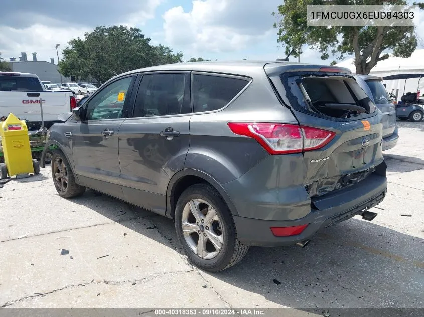 2014 Ford Escape Se VIN: 1FMCU0GX6EUD84303 Lot: 40318383