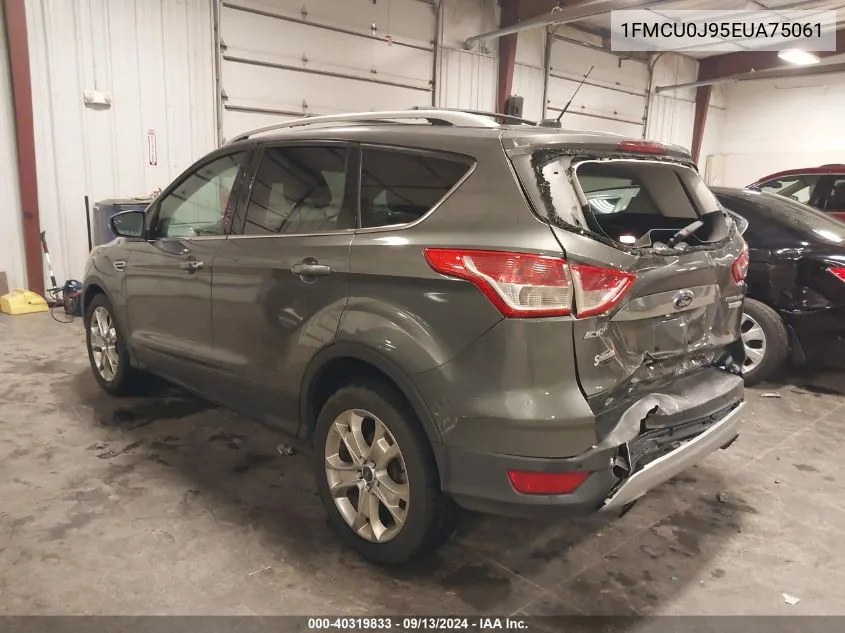 2014 Ford Escape Titanium VIN: 1FMCU0J95EUA75061 Lot: 40319833